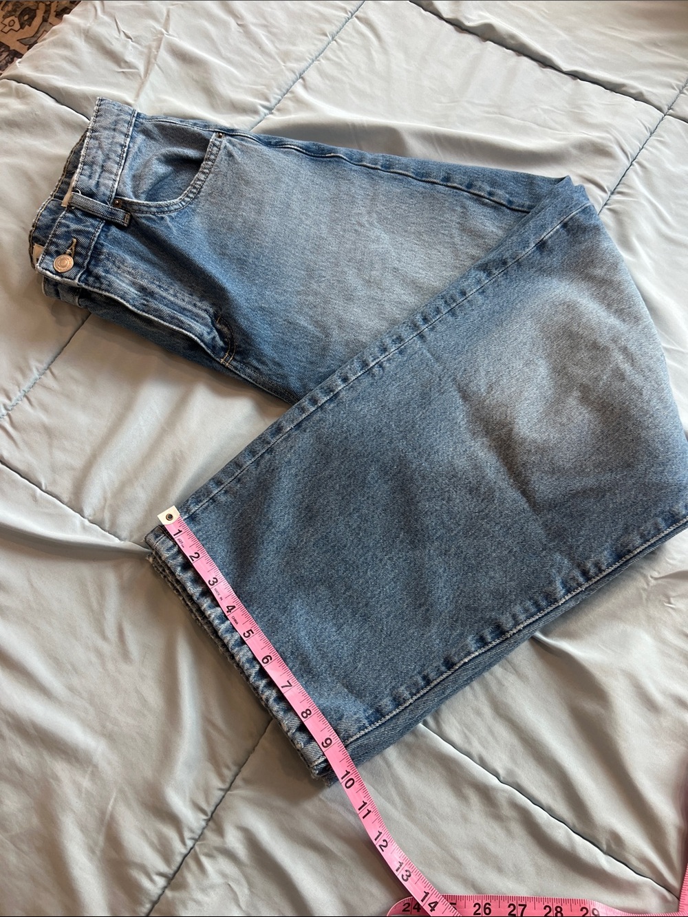 Cotton On High-Rise Wide- leg Barrel Jeans in Light Blue Wash - Picture 6 of 6